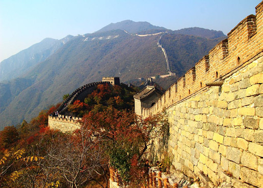 Mutianyu Great Wall tour is underway